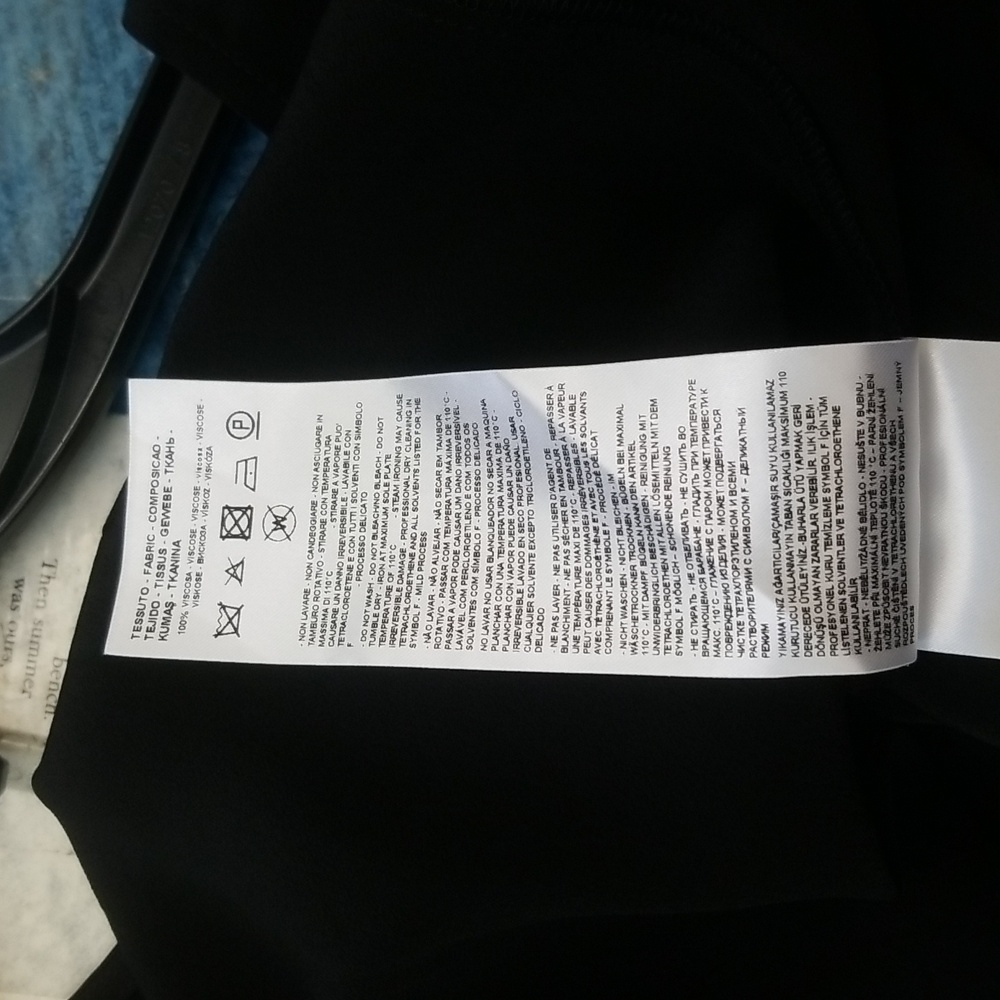 NWT A/X Armani Exchange Size XL Black Blouse - Picture 10 of 11